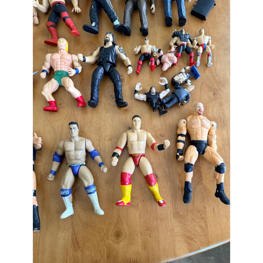 Vintage WWF WCW Wrestling Figure Lot Bret Hart Scott Hall Kane L.O.D. Jakks 90s - Picture 3 of 14